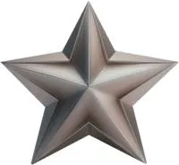 Звезда из нержавеющей стали декор на стелу в Новомосковске (518508)