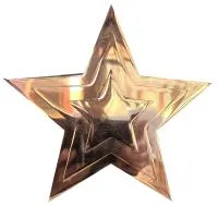 Звезда на памятник ø 150 (518234) монтаж обелиск - стела мм. пустотелая  в Новомосковске