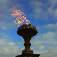 Газовая горелка апс (газ-контроль) (1629) сертификат - автомат вечный огонь ø 154 мм. ветроустойчивая  в Новомосковске