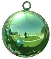 Шар ёлочный зелёный (518805) ∅ 450 мм. Новомосковск