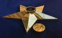 Звезда латунь ø 1100 мм. (514225) монтаж комплект горелка ГВД 379 10 89 00 ПС вечный огонь пустотелая в Новомосковске